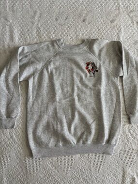 Vintage 90s Taz Tasmanian Devil Embroidered Basketball Crewneck Large